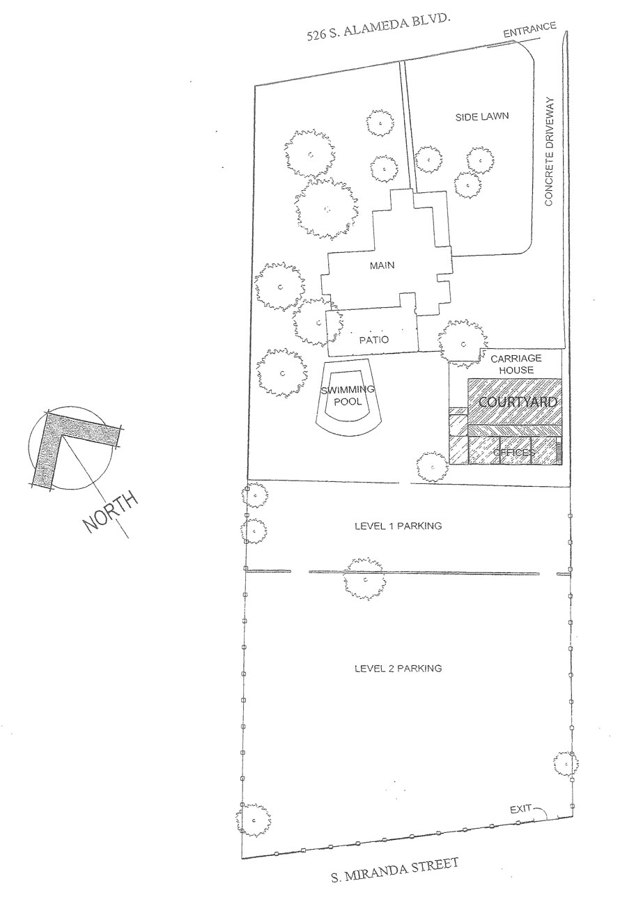 Property layout of Alameda House